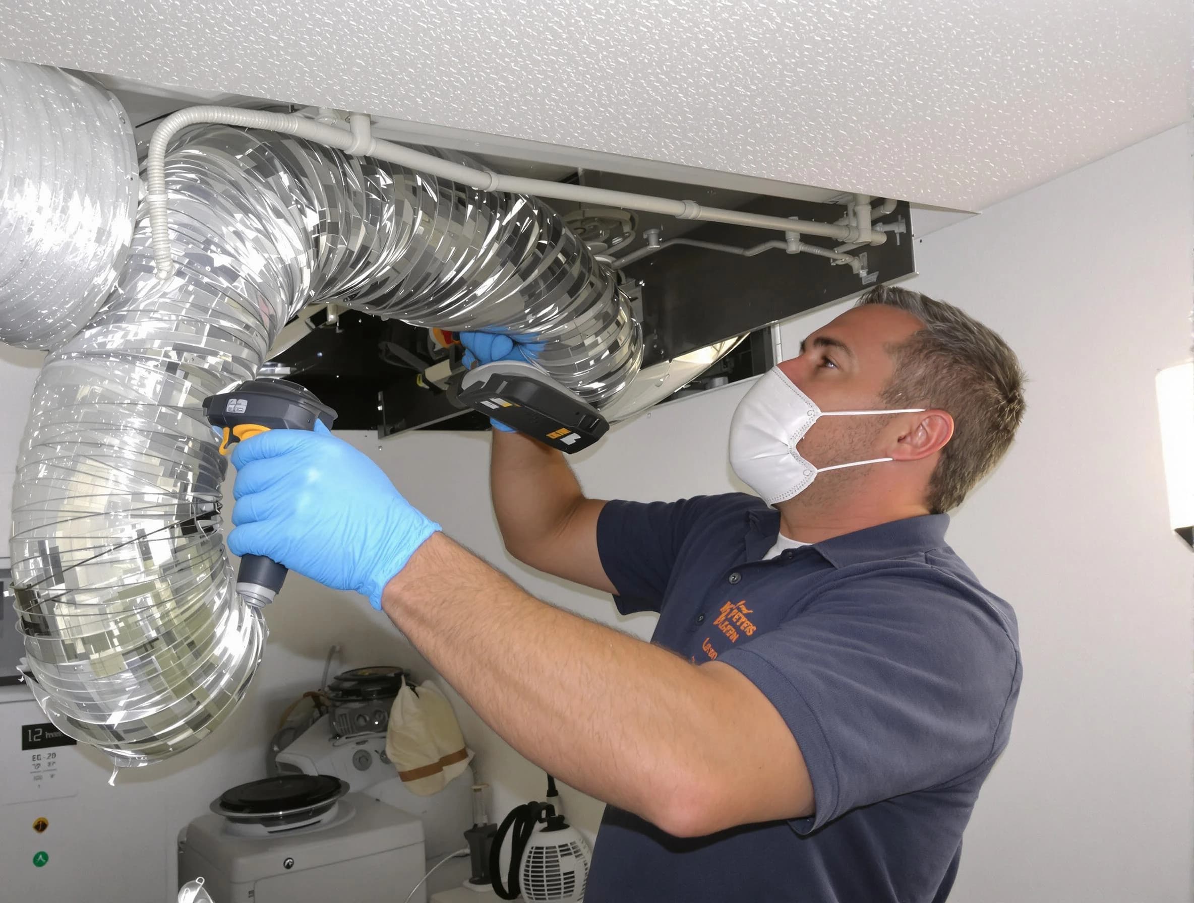 Vinings Dryer Vent Cleaning professional performing thorough residential dryer vent cleaning in Vinings